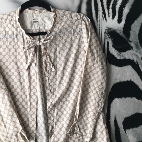 Fossil Tops - Fossil Polka Dot Blouse